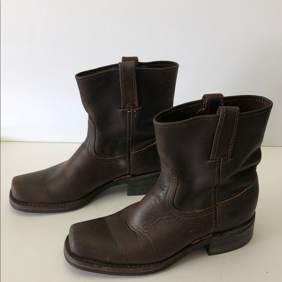 Frye Brown Cowboy Boots